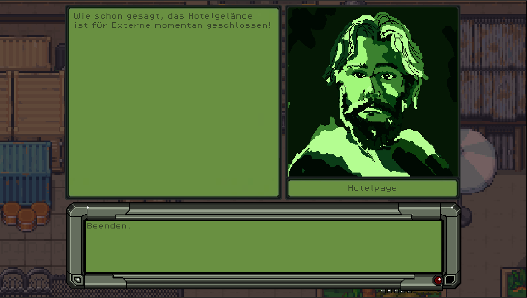Ingame-Szene: Verhör